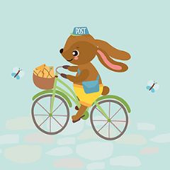 מדבקות שם עגולות מעוצבות - באים לחגוג