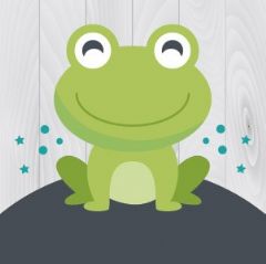 מדבקות שם עגולות מעוצבות - חיות חמודות