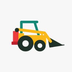 מדבקות שם עגולות מעוצבות - רכבים גדולים