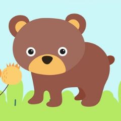 מדבקות שם עגולות מעוצבות - חיות