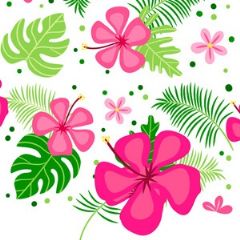 מדבקות שם עגולות מעוצבות - פרחים