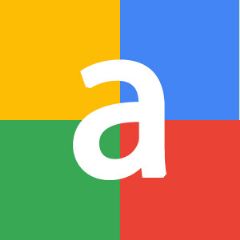 מדבקות שם מלבניות חלקות - גוגל