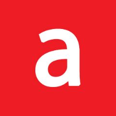 מדבקות שם מלבניות חלקות - אדום חזק