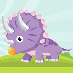 מדבקות שם מלבניות מעוצבות - דינוזאורים