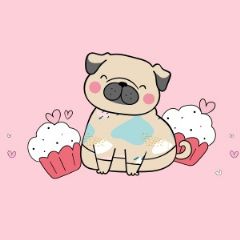 מדבקות שם מלבניות מעוצבות - כלבלבון