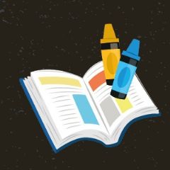 מדבקות שם מלבניות מעוצבות - בית הספר