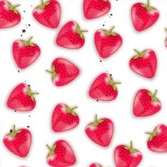 מדבקות שם מלבניות מעוצבות - תותים