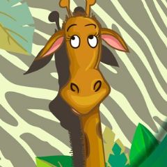 מדבקות שם מלבניות מעוצבות - ג'ונגל