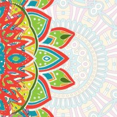 מדבקות שם רחבות מעוצבות - מנדלה