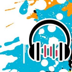 מדבקות שם רחבות מעוצבות - מוזיקה